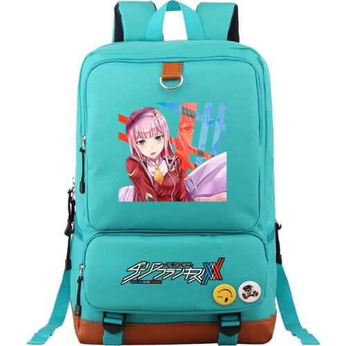 2021 Anime DARLING In The FRANXX Prints Boys Girls School Book Bags Women Bagpack Teenagers Canvas Men Laptop Travel Backpack