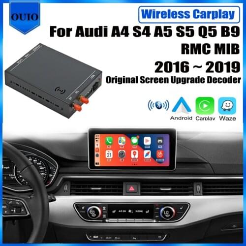 Wireless Android Bluetooth carplay interface For Audi A4 A5 Q5 B9 MMI3g RMC 2016 2017 2018 2019 2020 Rear camera Adapter Carlief