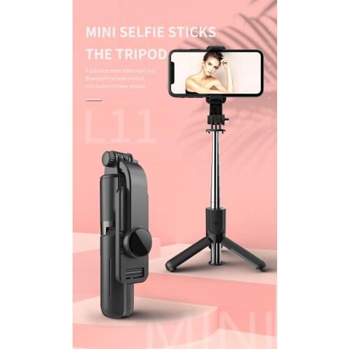 Bluetooth-compatible Detachable Aluminum Selfie Stick Universal Horizontal and Vertical Tripod Mobile Phone Bracket Photograph