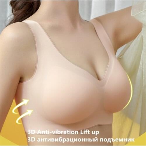 Tops women Sujetadores bralette Anti-vibration Breasted latex bras underwear women Chest support seamless bra top mujer haut new