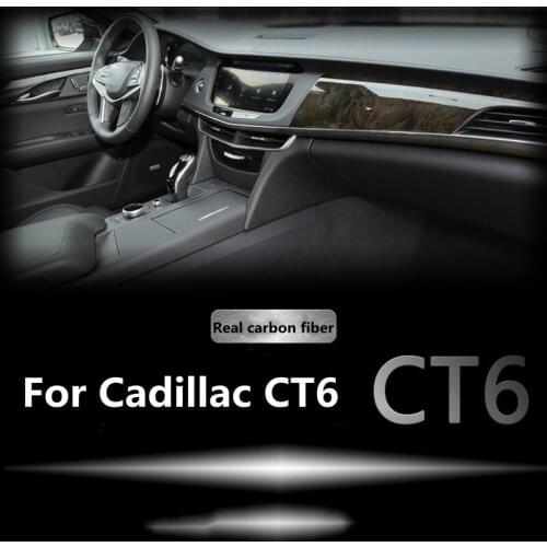 For the new Cadillac CT6 interior modification real carbon fiber patch real carbon fiber interior