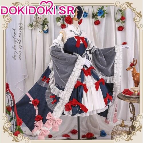 DokiDoki-SR VOCALOID Vsinger Cosplay Yuezheng Ling Costume Dress VOCALOID Snow White Yuezheng Ling Cosplay Costume Women