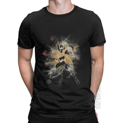 Leisure Fiery Phoenix T-Shirt Men O Neck Cotton T Shirt Knights Of The Zodiac Saint Seiya 90s Anime High-Grade Fabrics Tees