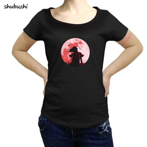Hellsing Alucard Moon Hell sing Anime Manga Unisex Tshirt T-Shirt Tee Cartoon women t shirt New shubuzhi tshirt sbz3069