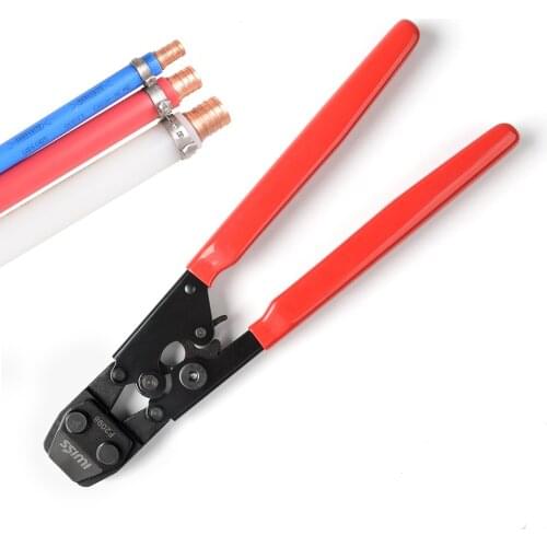 IWISS PEX Cinch Clamp Tool for Fastening Stainless Clamps from 3/8-Inch to 1-Inch with Calibration Gauge Suits ASTM F2098