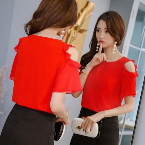 KEBUNUO Womens Red Shirts China