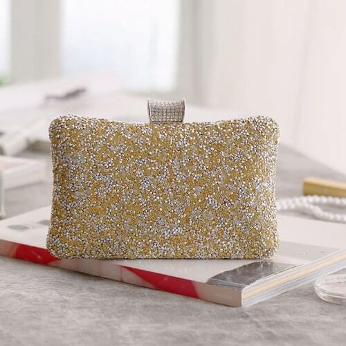 Clutch Bag Women Round Clutch Purse Evening Bag Crystal Wedding Purse and Handbag Exquisite Chain Shoulder Bag