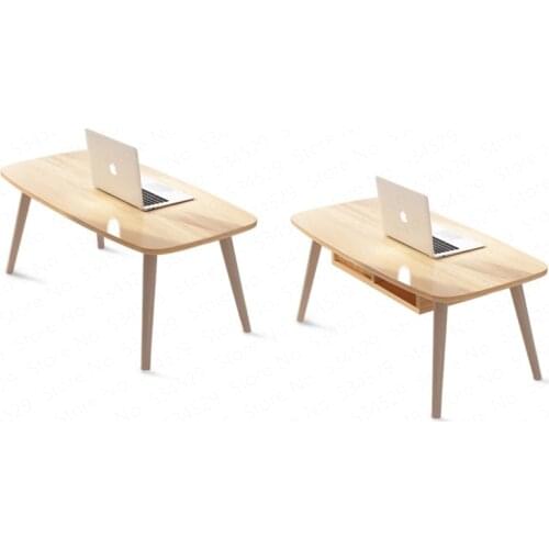 Solid wood Nordic coffee table small apartment short table creative coffee table easy to install living room modern coffee table