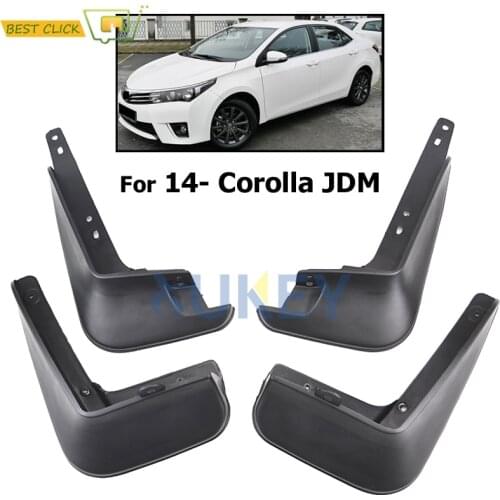 Set Molded Car Mud Flaps For Toyota Corolla Altis 2014 2015 2016 17 Mudflaps Splash Guards Mud Flap Mudguards Front Rear Fender