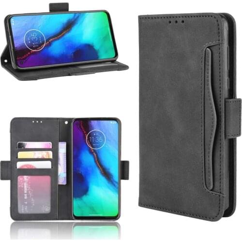 Leather Flip phone case for Moto G Pro back Cover with stand Retro Coque fundas