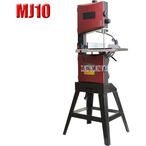 MJ10 10-inch Woodworking Band Saw Machine Household Wire Saw Vertical Small Sawing Machine Beads Cutting Machine 220V/110V 550W