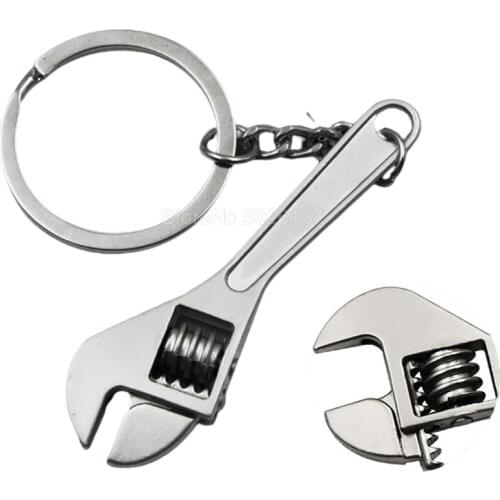 Hot Keychains For Men Car Bag Keyring Combination Tool Portable Mini Utility Pocket Clasp Ruler Hammer Wrench Pliers Shovel