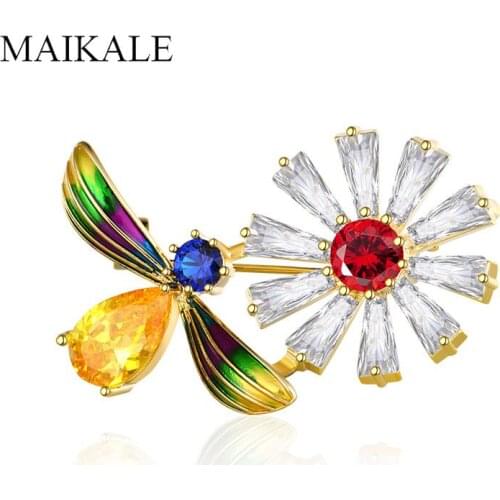 MAIKALE Bird Brooches For Clothes