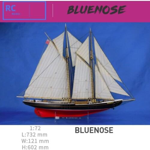 Bluenose Model sailboat 1:72 730 mm wooden ship model kit 1/72 Atlantic wooden sail boat model kits Canada BlueNose fishing baot