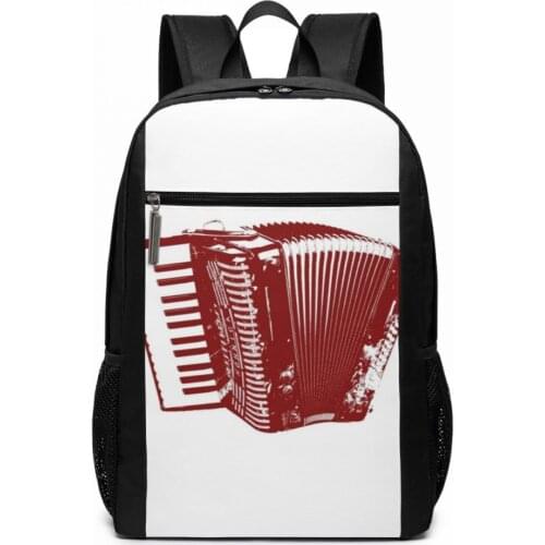 Musette Backpack If I Cant Take My Accordion Im Not Going Backpacks Student Trend Bag Man - Woman Pattern Multi Pocket Bags