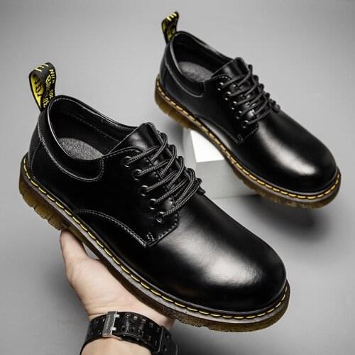New Arrival Mens Shoes Fashion formal Shoes High Quality genuine Leather Shoes For Man Plus Size 47 48 Black color Flat
