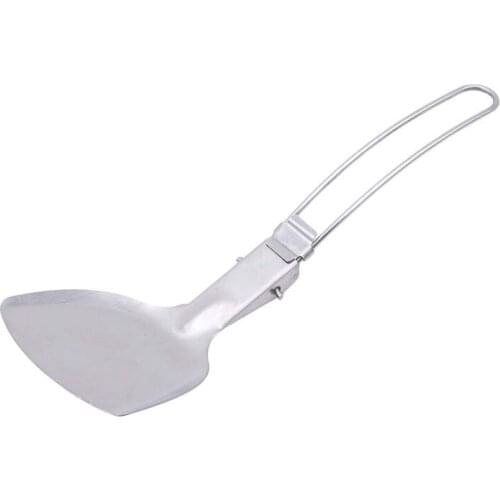 Outdoor Foldable Cooking Spatula Picnic Home Camping Cookware Shovels Stainless Steel Shovel Cooking Tools Kitchen Tools