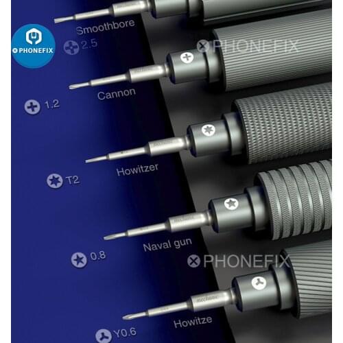 Mechanic Tools Ishell Precision Screwdriver Set Steel Gun Series 1.2mm Phillips/0.6mm Y/Pentalobe Screwdrivers for iPhone Repair