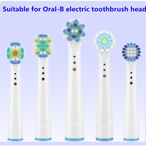 4pcs Brush Head nozzles for Braun Oral B Replacement Toothbrush Head Precision FlossAction CrossAction Brush Head for oralb