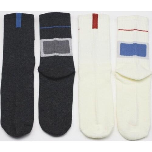 Two-color Original Design Display Socks Hip-hop Street Style Personality Sports Skateboard Socks Men and Women Couple Socks
