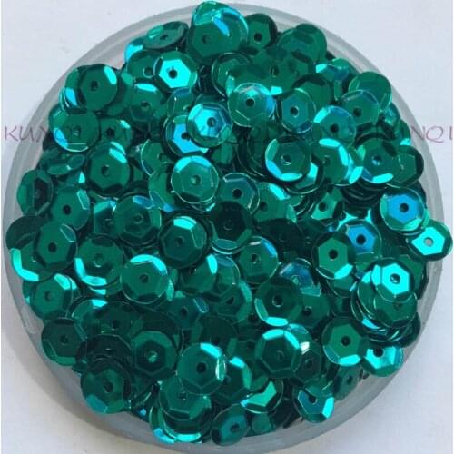New!! 6mm Cup Round Lake Blue Loose Sequins Paillette Sewing Wedding Craft,Women Kids DIY Garment Accessory SCZ161