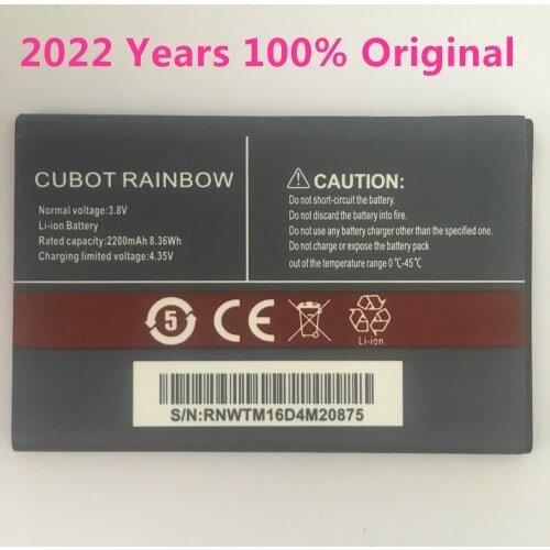 New CUBOT RAINBOW Battery 2200mAh Replacement backup battery For CUBOT RAINBOW Cell Phone In Stock
