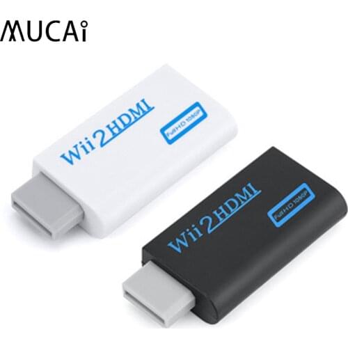HD 1080P Wii to HDMI-compatible Converter Adapter Wii2HDMI-compatible Converter 3.5mm Audio HDMI for PC HDTV Monitor Display