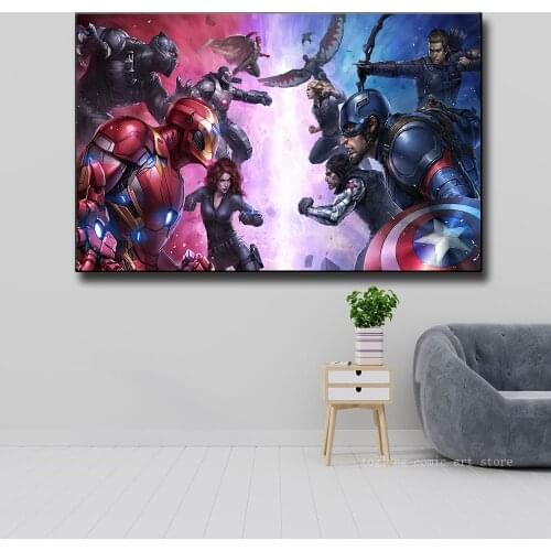 Marvel Future Fight Marvel Superhero Posters Movie Posters Home Childrens Room Decoration Canvas Cuadros Decor
