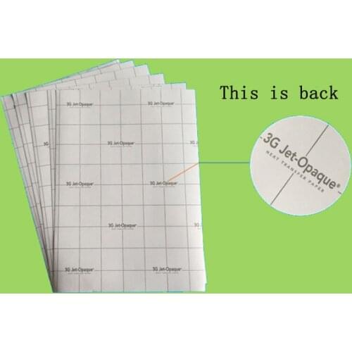 USA OPAQUE A3 dark T-shirts heat press paper 3GJET