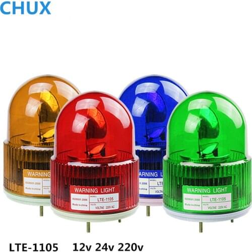 Rotating Warning Light LTE-1105 Strobe Signal Warning Lamp 12V 24V 220V Signal Light Anti Theft LED Light Security Alarm