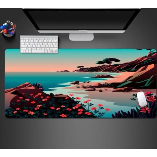 High Quality Landscape Retro Mouse Pad Unique Style Best-Selling PC Game Competition Rubber Non-Slip Pad Customized Office Mats