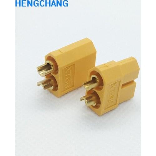 10pcs/lot XT60 Yellow Battery Connector XT60 Male Female Gold Plated Connector for RC Lipo Battery