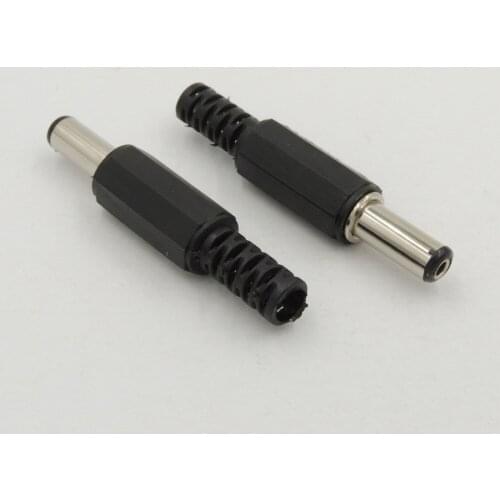 30pcs 5.5mmx2.1mm Male Solder DC Power Supply Barrel Tip Plug Jack Straight Connector