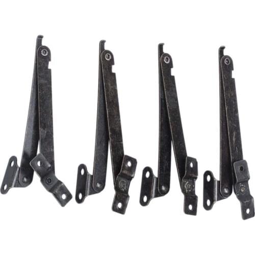 Furniture Box 10cm Long Rotatable Folding Lid Support Hinge 4Pcs