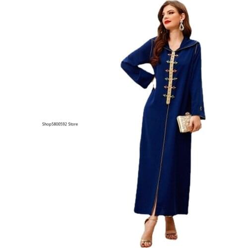 African Dresses For Women New Style Classic Dashiki Fashion Loose Long Maxi Dress Africa Clothes 2021 Muslim Fashion Abaya