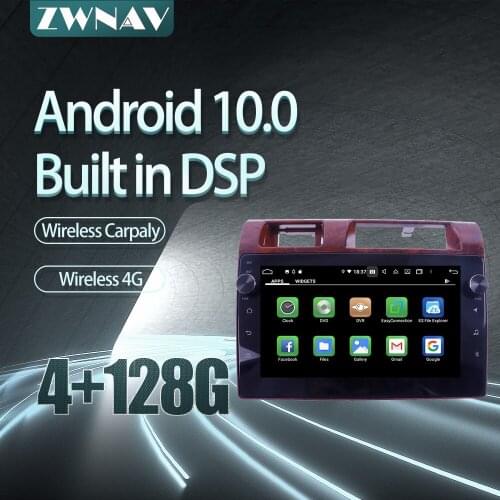 For Toyota land cruiser Pickup Car radio player Android 10 PX6 64GB GPS Navigation Multimedia Player Radio