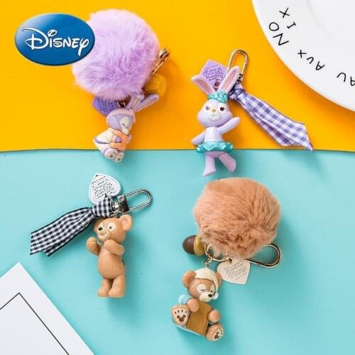 Disney Mickey Mouse Minnie Cute Girl Heart Duffy Bear Shirley Rose Rose Stella Keychain Bag Pendant