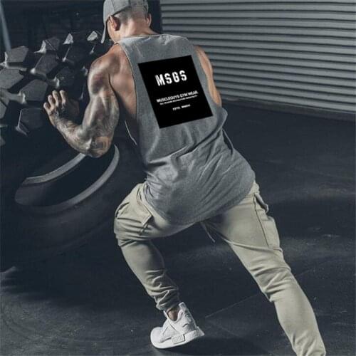 Muscleguys Brand Fitness clothing bodybuilding Stringer Gyms tank top mens musculation vest Sleeveless shirt workout tops