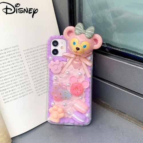 Disney cute Duffy bear handmade creative girl mobile phone case for iphone 12 mini/11promax/12promax/se/xr/7 plus/8p/xs/xsmax/11