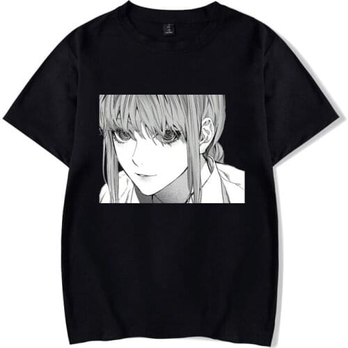 Chainsaw Man T-Shirts Japan Anime Men Woman Harajuku Cotton Manga Clothes Printed O-neck Streetwear Summer Short Sleeves Tees