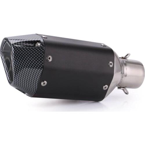 38-51mm Stainless Steel Motorcycle Carbon Fiber Exhaust Muffler Pipe Universal For Street Bike Scooter ATV Quad Items Parts