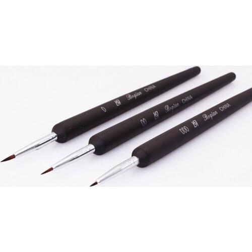 3Pcs- UV GEL Brushes Set -Dotting Painting Drawing Nail Art Lines Painting Pen Brush 3pcs/set Manicure 3D Nail Art Brush Tools