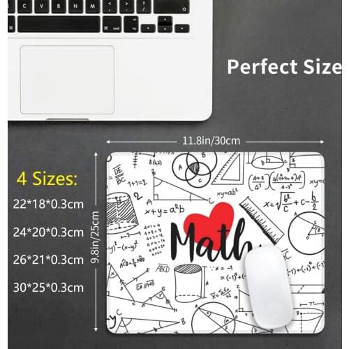I Love Math Mouse Pad DIY Print I Love Math Math Mathematics Science Teacher Pi Day Pi Maths Humor