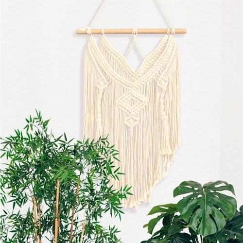 Macrame Wall Hanging Tapestry Wall Decor Boho Chic Bohemian Hand Woven Wedding Party Eco-friendly Elegant Home Decor