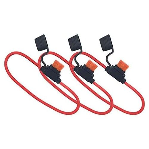 MCIGICM Inline Fuse Holder with 40A ATC Blade Fuse, 10 AWG, 3 Pack