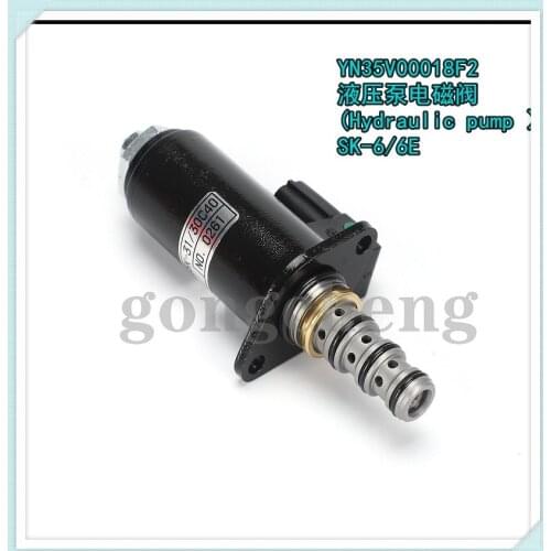 New YN35V00018F2 Hydraulic Solenoid Valve For Kobelco Excavator SK200-6