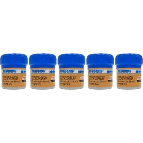5Pcs/lot MECHANIC XGSP50 Sn63/Pb67 BGA Solder Paste Flux XGSP50 For soldering iron Hakko 936/Saike 852D