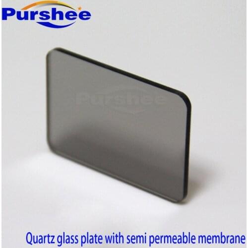 Quartz glass plate with semi permeable membrane