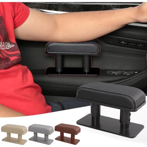 Car Armrest Left Elbow Support Universal Adjustable Anti-fatigue Pad Cushion Relieve Drivers Arm Fatigue