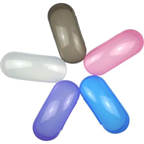 Portable Clear Transparent Shell Eye Glasses Sunglasses Hard Case Box Protector 2XPC